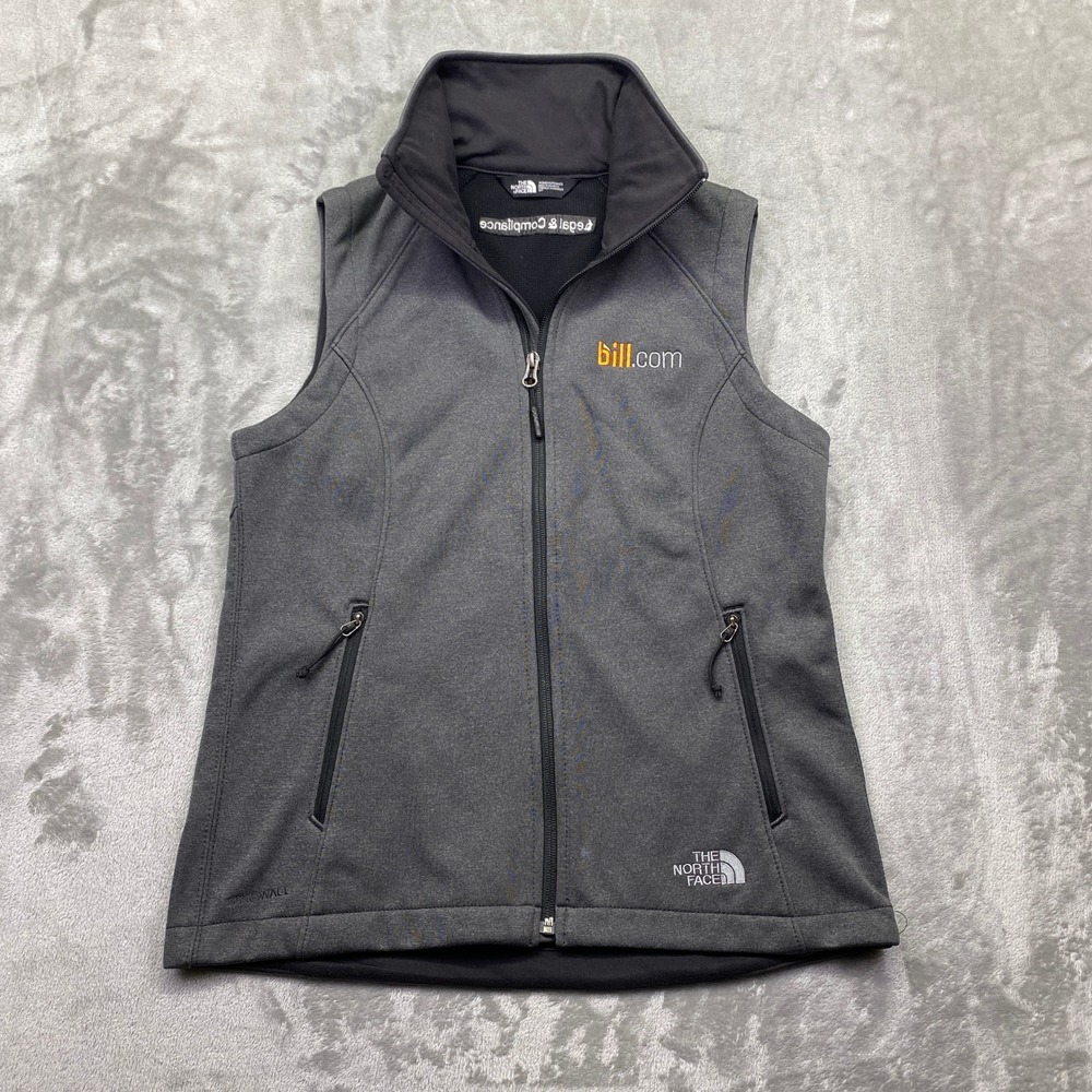 The North Face Womens Grey Windwall Softshell Vest Bill.com Size‎ S/P Outdoor